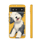 Sheepdog Hair Flip Phone Case Funny Dog Lover Gift