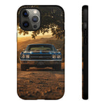 57 Bel Air Phone Case, Turquoise Classic Car Country Road Cover
