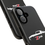 1970 Camaro Z28 White Silhouette Tough Phone Case Cover Gift