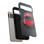 Red C8 Z06 Track Wing Tough Phone Case Cover Gift Art