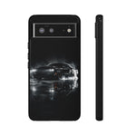 Black Sports Car Illustration 2023 Challenger SRT phone case | Car Drift Reflection