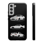 R32 Skyline Phone Case White, Three-View Vector Cover, Gift GTR Fans