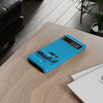 RX-7 Cyan Studio Phone Case Studio Color Match Car Art