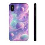 Pastel Galaxy Planet Vaporwave Art Tough Phone Case