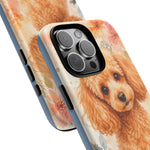 Miniature Poodle Whimsical Watercolor Art Tough Phone Case