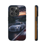 Skyline GT-R R34 White Nurburgring Speed Art Tough Phone Case