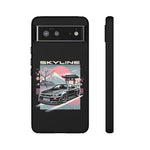 R34 Skyline GT-R Sakura Mountain JDM Tough Phone Case Gift