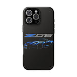 Blue C7 Z06 Sports Car Tough Phone Case Track Style Cover Gift