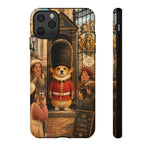 Corgi Royal Guard phone case | Cute British corgi soldier illustration