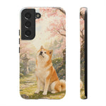 Akita under Cherry Blossoms Dog Breed Phone Case