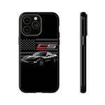 Black C5 Phone Case American Sports Car Tough Cover Gift