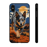 Blue Heeler Australian Cattle Dog Art Tough Phone Case