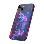 Neon Koi Reflection Vaporwave phone case | Tough Cover