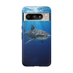 Tiger Shark Phone Case, Dappled Blue Water Tough Cover