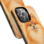 Pomeranian Tiny Fox Fluffy Art Tough Phone Case