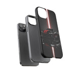 Camaro ZL1 Phone Case, Black Red Racing Stripe Studio Cover, Gift