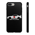 R34 Skyline Japanese Flag Race Car Phone Case | JDM GT-R Tough Cover