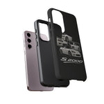 White S2000 Roadster Collage JDM Tough Phone Case Cover Gift