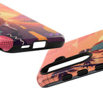 Retro Runner Sunset phone case | 80s Vaporwave jogging design