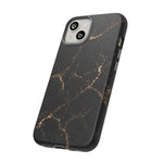 Black Gold Marble Pattern Phone Case | Tough Case