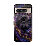 French Bulldog Galaxy Marble Art Tough Phone Case