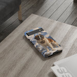 Saint Bernard Dog Phone Case | Mountain Snow Scene, Protective Tough Case