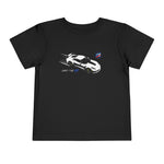 Toddler ’17 C7 ZR1 T-Shirt | Black & White ZR1 Motion Graphic Tee