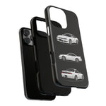 White S14 Silvia JDM Sports Car Phone Case Tough Multi View