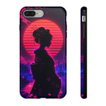 Neon Geisha Silhouette Phone Case | Tough Cover