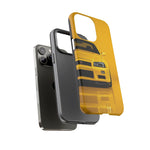 Yellow Skyline Phone Case, R34 GTR 90s JDM Legend Tough Cover for Men Gift