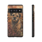Border Terrier Earthy Watercolor Art Tough Phone Case