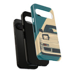 S13 Teal White Pop-up Tough Phone Case for JDM Fans