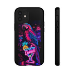 Neon Parrot Cocktails phone case | Tough Cases