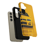 Yellow Skyline Phone Case, R34 GTR 90s JDM Legend Tough Cover for Men Gift