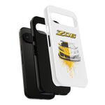 Z06 Corvette Phone Case, Yellow Sketch Reveal Chrome Cover