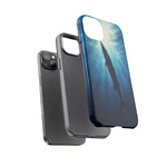 Barracuda Silhouette Phone Case, Sunlit Marine Art Tough Cover