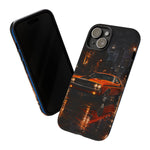 Challenger RT Phone Case, Rainy City Night Muscle Car Tough Cover