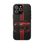 Fox Body Mustang Phone Case, Red 87 Muscle Car Stripe Studio Cover
