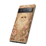 Persian Cat Floral Art Nouveau Tough Phone Case