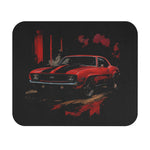 1969 Camaro SS Red Black Muscle Car Classic Chevy Artwork Gaming Mouse Pad