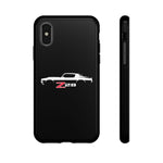 1970 Camaro Z28 White Silhouette Tough Phone Case Cover Gift