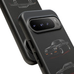 Black GNX Phone Case, Three-View Muscle Car Vector Tough Cover