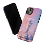 Praying Cherub Statue halo Vaporwave Aesthetic phone case