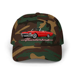 1964 Thunderbird Convertible Dad Hat Classic Car Cap Adjustable Strap Red