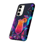 Neon Cocktail Phone Case | Retro 80s Tropical Drink Art