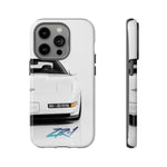 White C4 ZR1 Front View phone case | Car Print Tough Cover for Corvette Owners