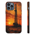 Texas Oil Rig Sunset phone case | Tough Cases