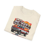 1971 Chevy K10 Cheyenne Pickup T-Shirt | vintage sunset truck stack