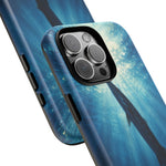 Barracuda Silhouette Phone Case, Sunlit Marine Art Tough Cover