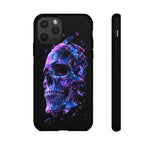 Holographic Skull Phone Case, Shattered Glass Iridescent Cover